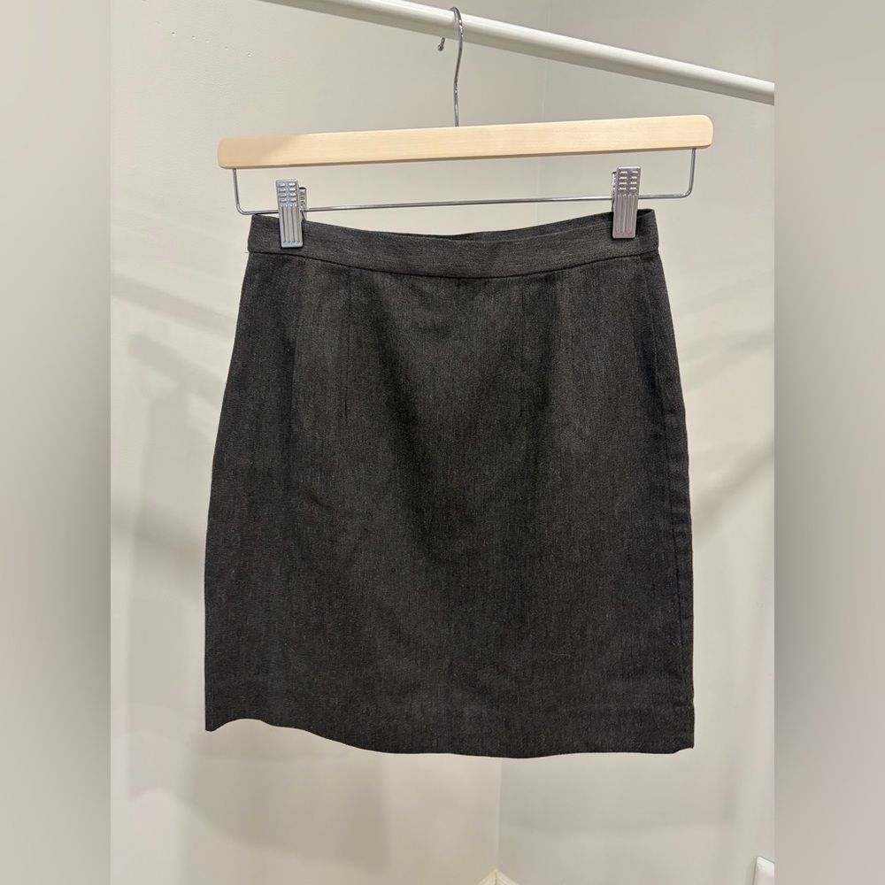 Dark Gray Mini Skirt